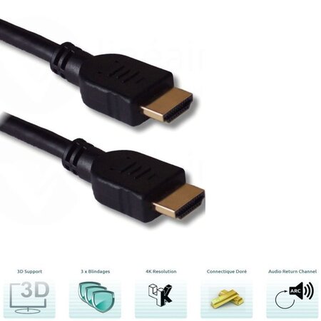 LINEAIRE XVHD54I Câble HDMI mâle/mâle 15m