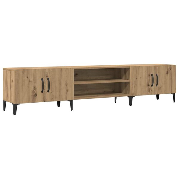 vidaXL Meuble TV chêne artisanal 180x31 5x40 cm bois d'ingénierie