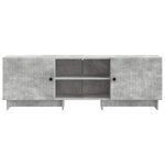 vidaXL Meuble TV Gris Béton 150 x 31 x 50 cm Bois d’ingénierie