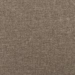 vidaXL Tête de lit avec oreilles Taupe 203x23x78/88 cm Tissu