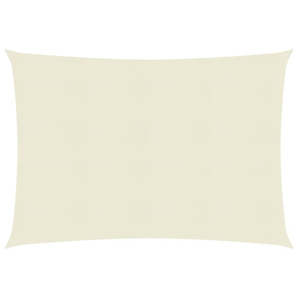 vidaXL Voile d'ombrage 160 g/m² Crème 2 5x3 5 m PEHD