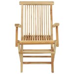 vidaXL Ensemble à manger d'extérieur 5Pièces Bois solide de teck