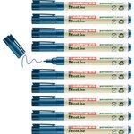 Marqueur Permanent 25 Ecoline Bleu Pointe Fine 1 mm x 10 EDDING