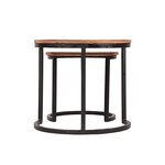 LABEL51 Ensemble de 2 tables basses Duo Bois/Noir
