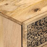 vidaXL Table de chevet 50x33x60 cm bois de manguier massif