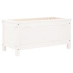 vidaXL Jardinière blanc 82 5x40x39 cm bois massif de pin