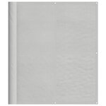 vidaXL Écran de balcon gris clair 120x300 cm 100  polyester oxford