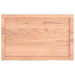 vidaXL Étagère murale marron clair bois chêne massif traité