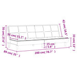 vidaXL Canapé-lit jaune clair tissu