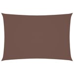 vidaXL Voile de parasol tissu oxford rectangulaire 3x5 m marron