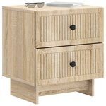 vidaXL Cabinet de chevet avec tiroir Chêne Sonoma 43 x 34 5 x 47 5 cm