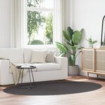 vidaXL Tapis "HUARTE" Anthracite 160x230 cm Ovale
