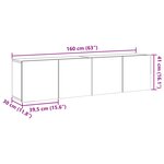 vidaXL Meubles TV muraux 2 Pièces vieux bois 80x30x41 cm