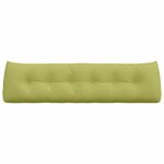 vidaXL Coussin de Dos Vert clair 180 x 24 x 50 cm tissu
