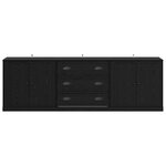 vidaXL Buffets avec tiroir 3 Pièces Chêne artisanal 210 x 35 5 x 67 5 cm