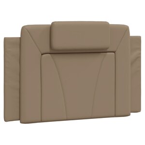 vidaXL Coussin de tête de lit cappuccino 80 cm similicuir