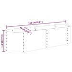 vidaXL Lit surélevé de jardin Acier enduit de poudre Argenté