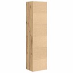 vidaXL Bibliothèque chêne artisanal 31x24x127 cm bois d'ingénierie