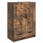 vidaXL Buffet Chêne fumé 66 x 34 5 x 92 cm Bois d'ingénierie