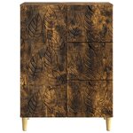 vidaXL Buffet Chêne fumé 66 x 34 5 x 90 cm Bois d'ingénierie