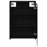 vidaXL Armoire Miroir de Salle de Bain Chêne noir 43 x 16 x 62.5 cm