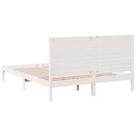 vidaXL Cadre de lit extra long sans matelas 160x210 cm bois massif