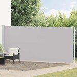 vidaXL Auvent latéral rétractable de patio 180x600 cm Gris