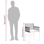 vidaXL Ensemble à manger de jardin coussins 7 Pièces noir résine tressée