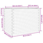 vidaXL Jardinière 90x60x68 5 cm bois de pin massif