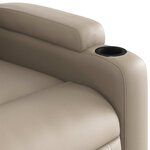 vidaXL Fauteuil de massage inclinable Cappuccino Similicuir