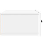 vidaXL Table de chevet murale blanc 35x35x20 cm