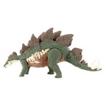 Jurassic world - stegosaure méga ravageur  apparence réaliste  avec fonction d'évasion et d'attaque - figurine dinosaure - des 4 ans