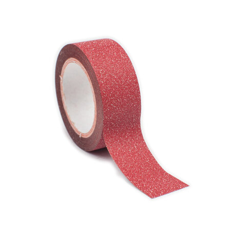 Masking Tape pailleté 1 5 cm Rouge