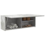 vidaXL Armoire murale de bain gris béton 80x25x30 cm bois d'ingénierie
