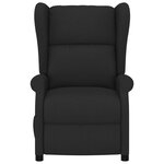 vidaXL Fauteuil de massage électrique à oreilles noir tissu