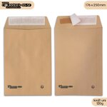 Lot de 1000 enveloppes kraft brun uni b5 gamme courrier+