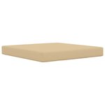 vidaXL Coussin de canapé d'extérieur 2 Pièces Beige Polyester