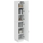 vidaXL Ensemble de Meubles 2 Pièces Blanc brillant Bois d'ingénierie