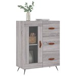 vidaXL Buffet sonoma gris 69 5x34x90 cm bois d'ingénierie