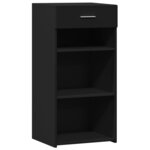 vidaXL Buffet noir 45x42 5x93 cm bois d'ingénierie