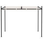 vidaXL Belvédère avec toit rétractable 300x300x233 cm Crème