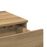 vidaXL Coiffeuse chêne artisanal 100 x 40 x 130 cm Bois d'ingénierie