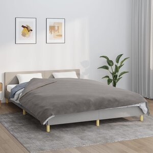 vidaXL Couverture lestée avec housse Gris 200x200 cm 9 kg Tissu