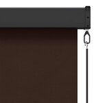vidaXL Store enrouleur Marron 60 x 250 cm Tissu et Aluminium