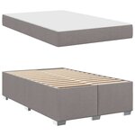 vidaXL Cadre de lit Taupe 120 x 190 cm tissu