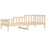 vidaXL Lit de jour sans matelas 90x190 cm bois de pin massif