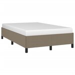 vidaXL Cadre de lit sans matelas taupe 120x190 cm tissu