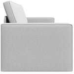 vidaXL Canapé-Lit 200cm Gris nuage tissu