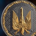 Pièce de monnaie en Argent 1000 Satoshi g 31.1 (1 oz) Millésime 2025 United Crypto States THE WINGS OF FREEDOM