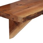 vidaXL Étagères murales 2 Pièces 90x20x18 cm Bois d'acacia massif